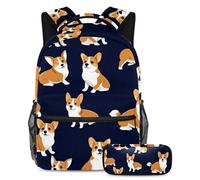 Snow Cats - Juego de mochila escolar y estuche para lápices para adolescentes, niñas y niños, ligera, mochila de viaje, Multicolor 13, Talla única