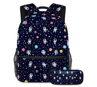 Snow Cats - Juego de mochila escolar y estuche para lápices para adolescentes, niñas y niños, ligera, mochila de viaje, Multicolor 10, Talla única