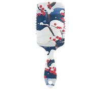 Snow - Cepillo de pelo japonés con diseño de frutas rojas para pérdida de cabello con mango ergonómico para cabello rizado