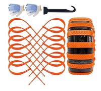 Snow Chains for Car Tires,Universal Non-Slip Portable Snow Traction,Car Winter Wheels Traction Chain - for Vacation Holiday Travel Road Trip Conmuting
