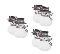 Snow Christmas Holiday Brooch Lapel Sweater Snowman Pin Chirstams Pins Snowflake Snownman Necklace Alloy