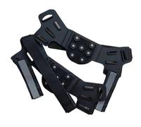 Snow Cleats, Anti-Skid Shoe Snow Gripper, Hiking Spikes with Reflective Stripes, Adjustable Snow Ice Cleats for Shoe Boot, Winter Ice Cleats for Shoes, Snow Grippers for Hiking Boots, Anti-Skid Ice Cl