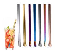 Snow Cone Straws - Stainless Steel | Reusable Drink Straws