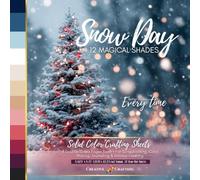 Snow Day | 72 Solid Color Crafting Sheet: 12 Playful Winter Tones • 6 Double-Sided Pages Per Color • For Scrapbooking, Layering, Journaling & Crafts