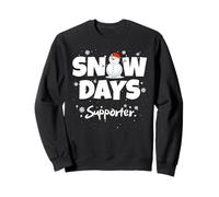 Snow Day Supporter, Funny Snowman Christmas Teacher Pajamas Sudadera