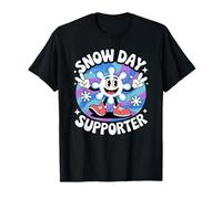 Snow Day Supporter Funny Winter Weather Broma Copo de Nieve Camiseta