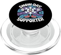 Snow Day Supporter Funny Winter Weather Humor Copo de Nieve PopSockets PopGrip para MagSafe