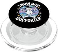 Snow Day Supporter Funny Winter Weather Humor muñeco de Nieve PopSockets PopGrip para MagSafe