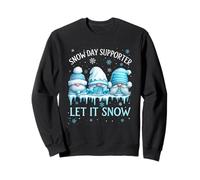 Snow Day Supporter - Let it Snow - Lindos gnomos Sudadera