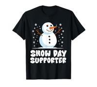 Snow Day Supporter Snowflake Teacher Christmas Winter Season Camiseta