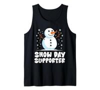 Snow Day Supporter Snowflake Teacher Christmas Winter Season Camiseta sin Mangas