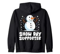 Snow Day Supporter Snowflake Teacher Christmas Winter Season Sudadera con Capucha