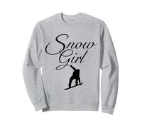 Snow Girl (Negro) Snowboard Snowboarder Sudadera