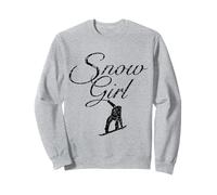 Snow Girl (Negro Vintage) Snowboard Snowboarder Sudadera