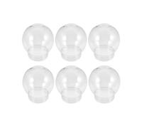 Snow Globe Ornament Craft Diy Globe Families Kids 300ml Round Transparent 6Pcs