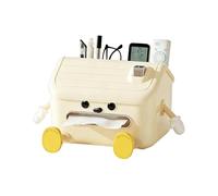 Snow House Tissue Box - Style Container, Aesthetic Desktop Organizer | Decorative Napkin Dispenser Living Room for Remote Control Eyeglasses Pencils Marker Pens