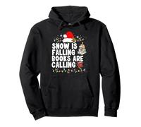 Snow is Falling Books Are Calling Sudadera con Capucha