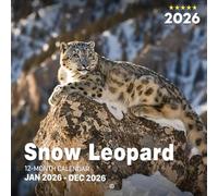Snow Leopard 2026 Calendar: Elusive Big Cats in Mountain Landscapes
