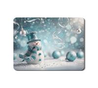 Snow Man - Tapetes de secado de platos para encimera de cocina, tapete de goma absorbente azul de invierno, almohadilla de secado decorativa para protector de cafetería, 45,7 x 60,9 cm