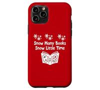 Snow Many Books Snow Little Time Reading Christmas Book Club Carcasa para iPhone 11 Pro