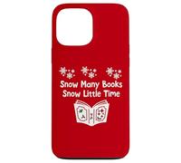 Snow Many Books Snow Little Time Reading Christmas Book Club Carcasa para iPhone 13 Pro MAX