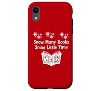 Snow Many Books Snow Little Time Reading Christmas Book Club Carcasa para iPhone XR