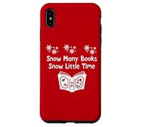 Snow Many Books Snow Little Time Reading Christmas Book Club Carcasa para iPhone XS MAX
