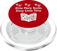 Snow Many Books Snow Little Time Reading Christmas Book Club PopSockets PopGrip para MagSafe