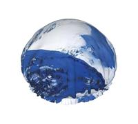 Snow Mountain - Gorro de ducha multiescena y multiusos de doble capa impermeable y gorro de cocina, adecuado para adultos, niños y hombres y mujeres.