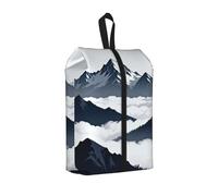 Snow Mountain Peak - Bolsa de zapatos para viajes, impermeable, organizador de zapatos para maleta, bolsa de almacenamiento 3 en 1 para entrenadores de gimnasio