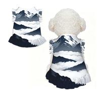 Snow Mountain Peak M - Ropa para mascotas para perros pequeños, bonito traje de verano para cachorros, ropa suave y transpirable para mascotas para gatos