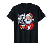 Snow Much Fun Funny Santa Christmas Juego de Palabras para los Amantes de Las Fiestas Camiseta