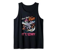 Snow Much Fun Its Scary Esqueleto esquiando Amante Camiseta sin Mangas