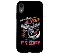 Snow Much Fun Its Scary Esqueleto esquiando Amante Carcasa para iPhone XR