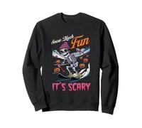 Snow Much Fun Its Scary Esqueleto esquiando Amante Sudadera