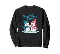 Snow Much Fun Snowmen Winter Christmas Diseño Gráfico Regalo Sudadera