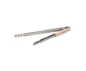Snow Peak Pinzas para Fuego, Acero Inoxidable/Haya, 40 x 40 x 2,5 cm