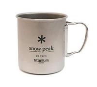 Snow Peak Taza de titanio de una sola pared 600, plata