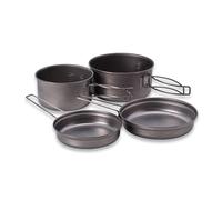 Snow Peak Juego de Cocina multicompacto, Titanio japonés, Ultraligero y Compacto para Acampar y mochileros, Fabricado en Japón