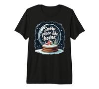 Snow Place Christmas Globe Cozy Winter Camiseta Premium