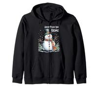 Snow Place Like Home Snowman Sudadera con Capucha