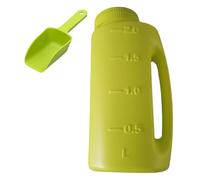 Snow Salt Spreader, 2L Ice Melt Shaker with Scoop, Adjustable Dispenser for Deicer, Fertilizer, Earth Food, and Snow Salt, Portable Winter Tool (11.02x5.12 inches)