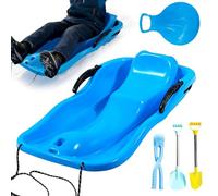 Snow Sled Board, Lightweight High Speed Sliding Toy, 24.8x12.99x3.15 Inches Heavy Duty Winter Sport Sledge for Adults, Outdoor Winter Sports, Park, Mountain, Ice, Grass, Sand Adventure
