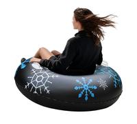 Snow Sled - PVC Double Handle Sledding Tire 90cm/35.43 pulgadas | Thickt 0.4mm Winter Sled para diversión al aire libre, esquí, actividades navideñas | Adecuado para mujeres, hombres, niños y niñas
