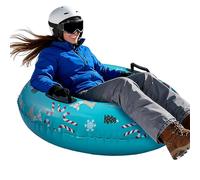 Snow Sled with Reindeer Design - Non-Slip Snow Tube for Kids Adults Family | Heavy Duty Pvc Material, Fun Winter Outdoor Sliding, Easy Glide, Safe Comfortable for Holiday Snows Sports, 82 cm