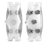 Snow Spikes Shoes - Rubber 25cm, Ice Grip Cleats, 5-Tooth Steel Spikes | Universal Fit, Winter Traction Pads, Anti Slip Crampons For Rock Climbing, Fishing, Mountaineering, Backpacking, Hiking
