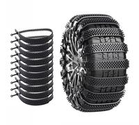 Snow Tire Chains for GMC Sierra 1500 2010-2025 Pickup 5-Seater, Reusable Car Snow Chains Tie Applicable Tire Sizes for 165-275mm,Black-8pcs(Black,10pcs)
