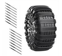 Snow Tire Chains for GMC Sierra 1500 2010-2025 Pickup 5-Seater, Reusable Car Snow Chains Tie Applicable Tire Sizes for 165-275mm,Black-8pcs(Black,16pcs)