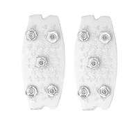 Snow Traction Overshoes Grip - para zapatos para paths de ICY | Marco de goma flexible con tacos de metal, Pull On Ice Walking Aid, Cold Weather Travel Jogging for Outdoor Work Stability