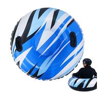 Snow Tube Inflatable - Heavy Duty PVC Sledding Toy for Winter Fun | Thick Material with Secure Handles, Kids Outdoor Tubing Accessory, Adults Friends Family Use, Holiday Travel Sports Activities